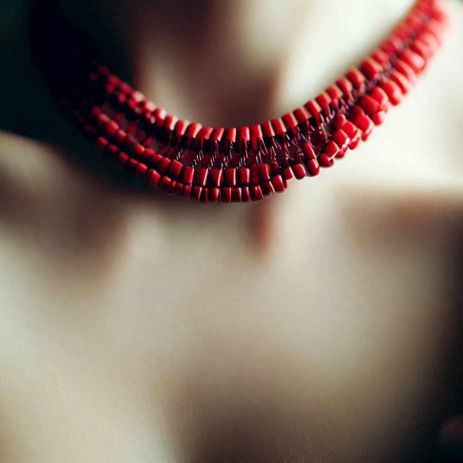 Colierul Roșu: O Bijuterie de Eleganță și Refinede